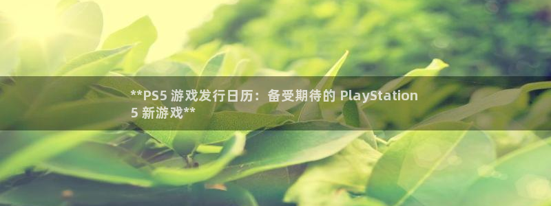 蓝狮在线官网注册账号怎么注册：**PS5 游戏发行日历：备受期待的 PlayStation 
5 新游戏**